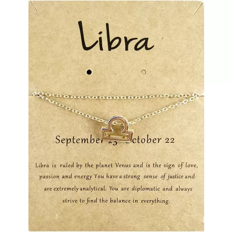 Multilayer 12 Constellation Zodiac Anklet Gold Silver Summber Beach Letter Foot Chain for Women Ladies Astrological Anklet Jewelry