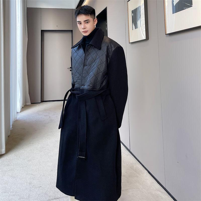 Men's Wool & Blends SYUHGFA Lapel Woolen Patchwork Diamonds Jacket Loose Coat 2022 Winter Thickening Tops Fashion Casual Clothes For Male Vi, Black
Men's Wool & Blends SYUHGFA Lapel Woolen Patchwork Diamonds Jacket Loose Coat 2022 Winter Thickening Tops Fashion Casual Clothes For Male Vi, Black
