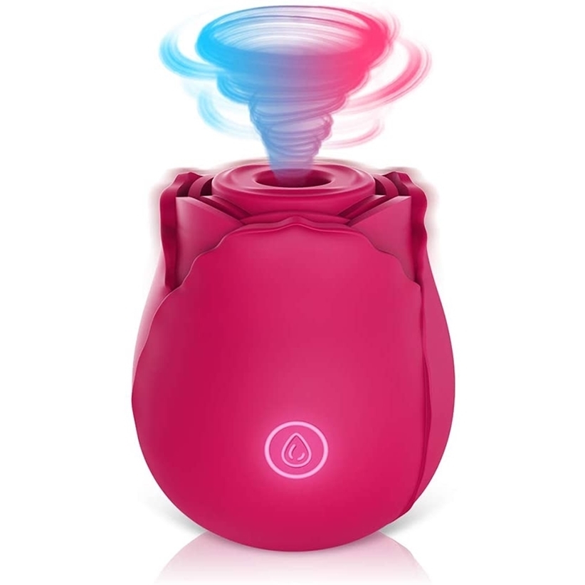 Rose Toy for Women, Sucking Vibrator Women with 10 Intense Suction, Rechargeable Clit Sucker Nipple Stimulator Sex Toys 220330