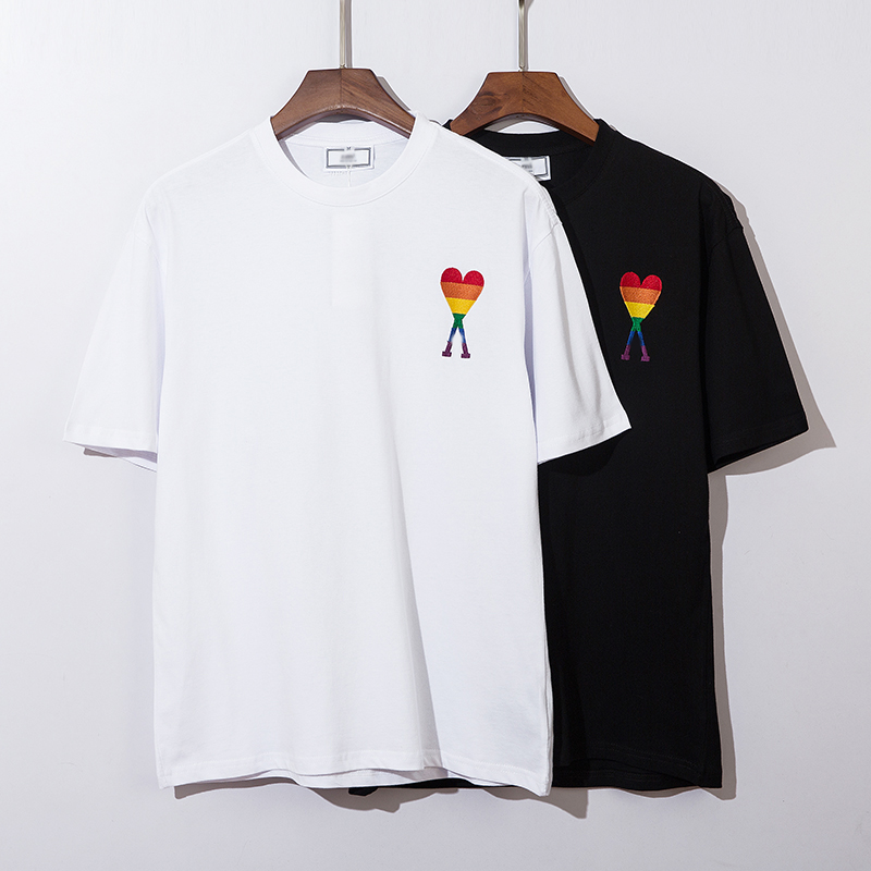 2022new Newest Mens Women Designers T Shirt Fashion Men S Casual Tshirt Man Clothing amis+A Heart rainbow, White
2022new Newest Mens Women Designers T Shirt Fashion Men S Casual Tshirt Man Clothing amis+A Heart rainbow, White