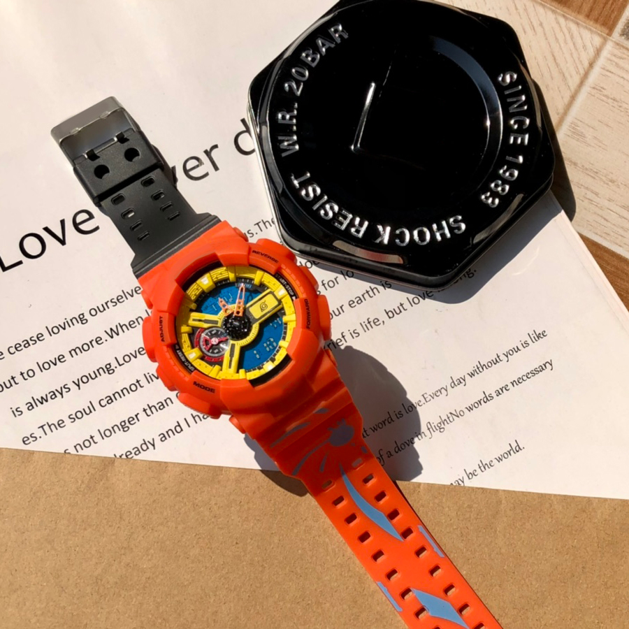 Full-featured GA Wrist watches LED Dual Display Men Women Unisex Luxury Royal Oak Electronic Analog Digital Ladies Waterproof Clock 110 -13, Black
Full-featured GA Wrist watches LED Dual Display Men Women Unisex Luxury Royal Oak Electronic Analog Digital Ladies Waterproof Clock 110 -13, Black