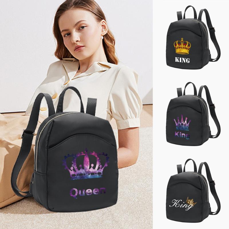 Backpack Women Mini Lady Shoulders School Bag Girl Designer Backpacks Crossbody King&Queen Series Pattern Travel Book Bags, Black
Backpack Women Mini Lady Shoulders School Bag Girl Designer Backpacks Crossbody King&Queen Series Pattern Travel Book Bags, Black