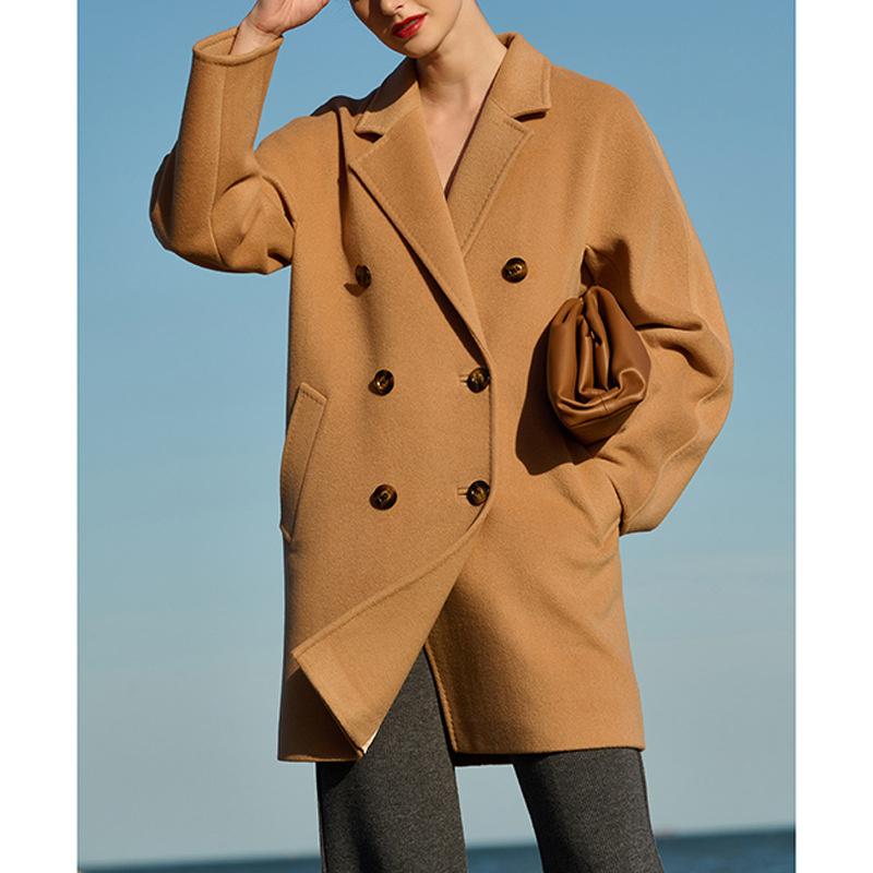Women's Wool & Blends Camel Double-sided Coat Medium Long 2022 Small Autumn And WinterWomen's, Black
Women's Wool & Blends Camel Double-sided Coat Medium Long 2022 Small Autumn And WinterWomen's, Black