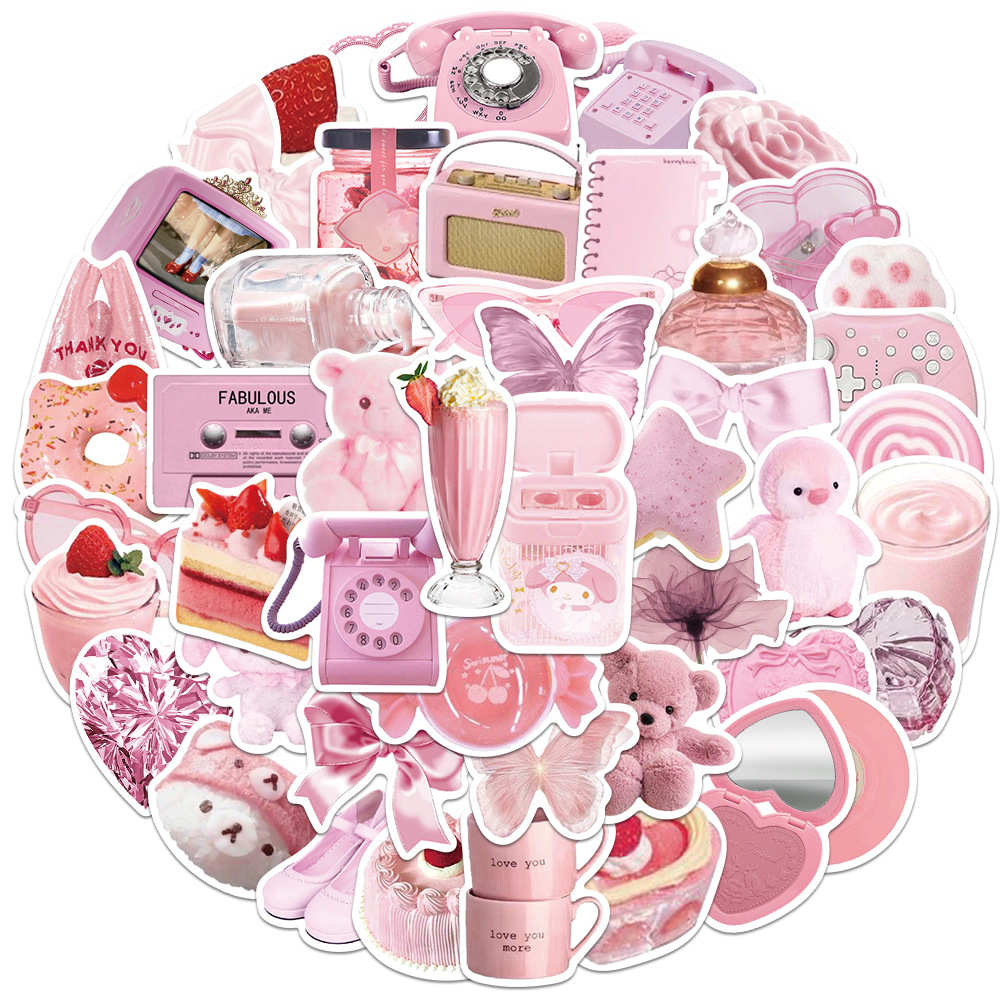 Pack of 50Pcs Wholesale Girls Pink Stickers No-Duplicate Waterproof For Luggage Skateboard Notebook Helmet Water Bottle Phone Car decals Kids Gifts, Multi-color
Pack of 50Pcs Wholesale Girls Pink Stickers No-Duplicate Waterproof For Luggage Skateboard Notebook Helmet Water Bottle Phone Car decals Kids Gifts, Multi-color
