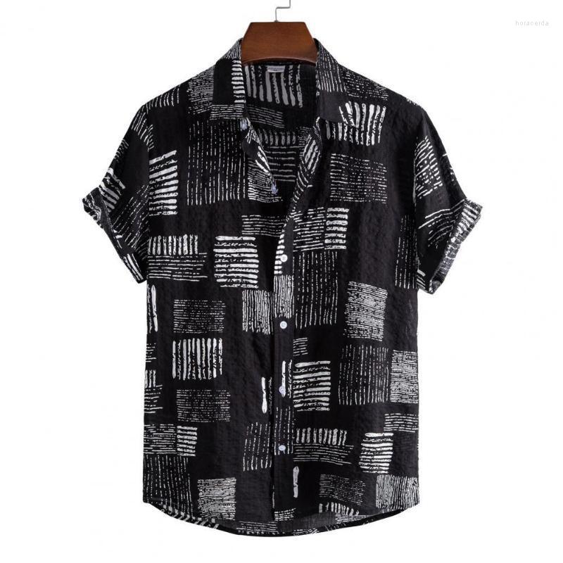 Men's Casual Shirts Men Shirt Short Sleeve Turn-down Collar Soft Print Loose Summer Buttons Closure Thin StreerwearMen's Hora22, Black
Men's Casual Shirts Men Shirt Short Sleeve Turn-down Collar Soft Print Loose Summer Buttons Closure Thin StreerwearMen's Hora22, Black