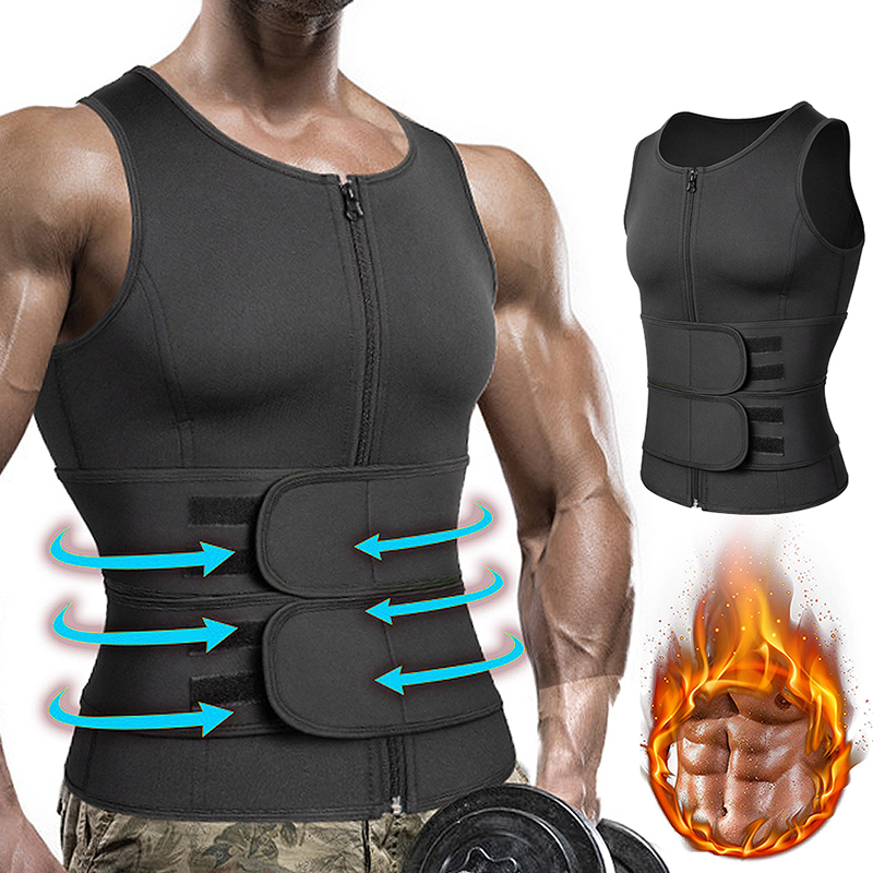 Men Body Shaper Waist Trainer Sauna Suit Sweat Vest Slimming Underwear Fat Burner Workout Tank Tops Weight Loss Shirt Shapewear free DHL, Black
Men Body Shaper Waist Trainer Sauna Suit Sweat Vest Slimming Underwear Fat Burner Workout Tank Tops Weight Loss Shirt Shapewear free DHL, Black
