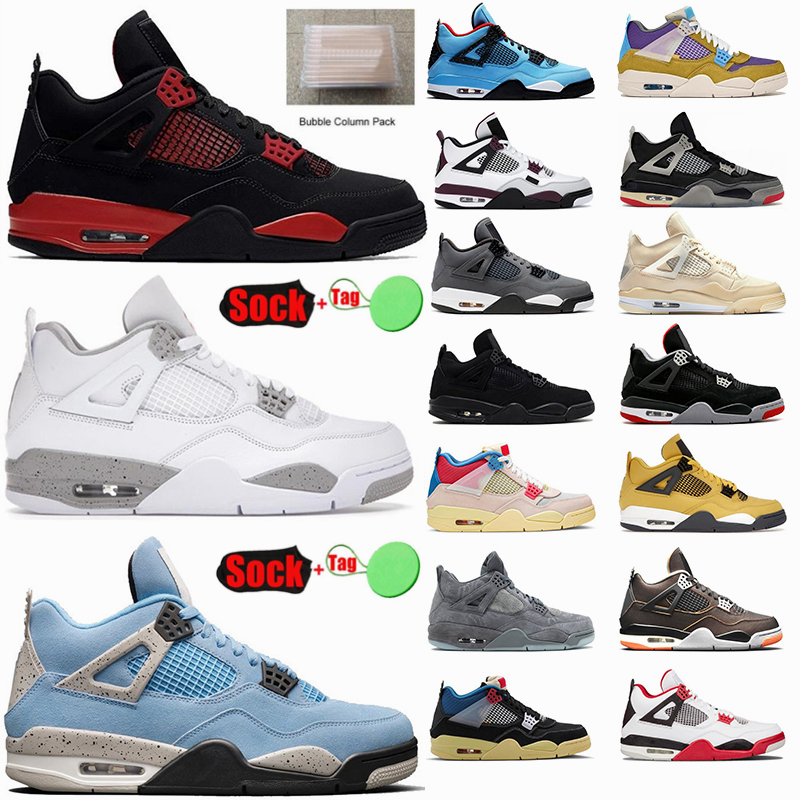 Mens Basketball Shoes 4 4s Jumpman Dazzle University Blue Black Cat Fire Red Thunder Noir White Oreo Sail Womens Designer Sports Sneakers With Box Trainers 36-47, 43
Mens Basketball Shoes 4 4s Jumpman Dazzle University Blue Black Cat Fire Red Thunder Noir White Oreo Sail Womens Designer Sports Sneakers With Box Trainers 36-47, 43