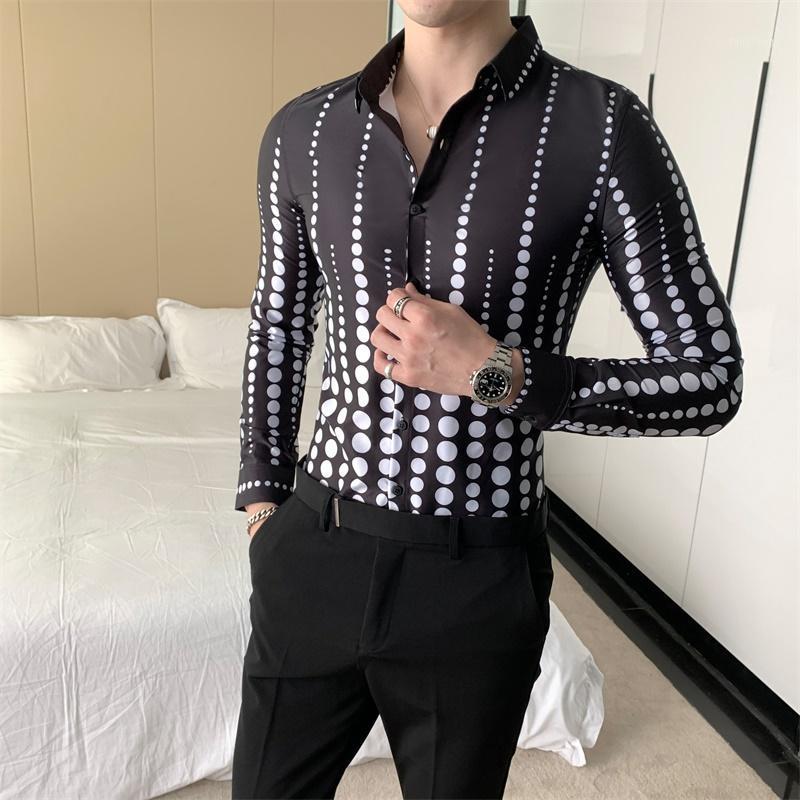 Men's Casual Shirts Korean Fashion Men Dotted Spring Long Sleeve Shirt Formal Wear Slim Fit Work For Clothing 3XL, Black
Men's Casual Shirts Korean Fashion Men Dotted Spring Long Sleeve Shirt Formal Wear Slim Fit Work For Clothing 3XL, Black