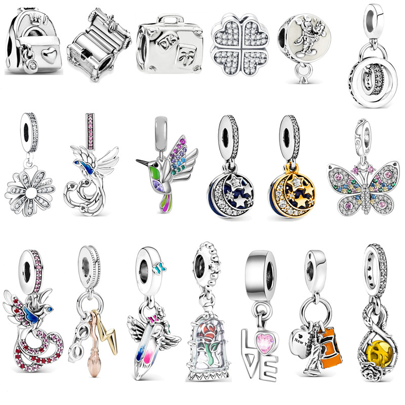 Charm Silver Bracelet Original Fit Pandora Silver Pendant Bead Jewelry