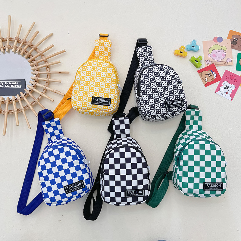 Luxury Designer Bag Chest Bag Children Shoulder Korean Fashion Chessboard Lattice Lightweight Nylon Load Reducing Cute Messenger, As picture
Luxury Designer Bag Chest Bag Children Shoulder Korean Fashion Chessboard Lattice Lightweight Nylon Load Reducing Cute Messenger, As picture