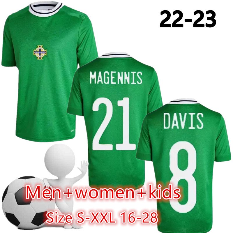 2022 Northern Ireland Soccer Jerseys LAFFERTY EVANS Football Shirt DAVIS MCNAIR MAGENNIS Green Man White Men Kids Kit White 22 23 Uniform, Black
2022 Northern Ireland Soccer Jerseys LAFFERTY EVANS Football Shirt DAVIS MCNAIR MAGENNIS Green Man White Men Kids Kit White 22 23 Uniform, Black