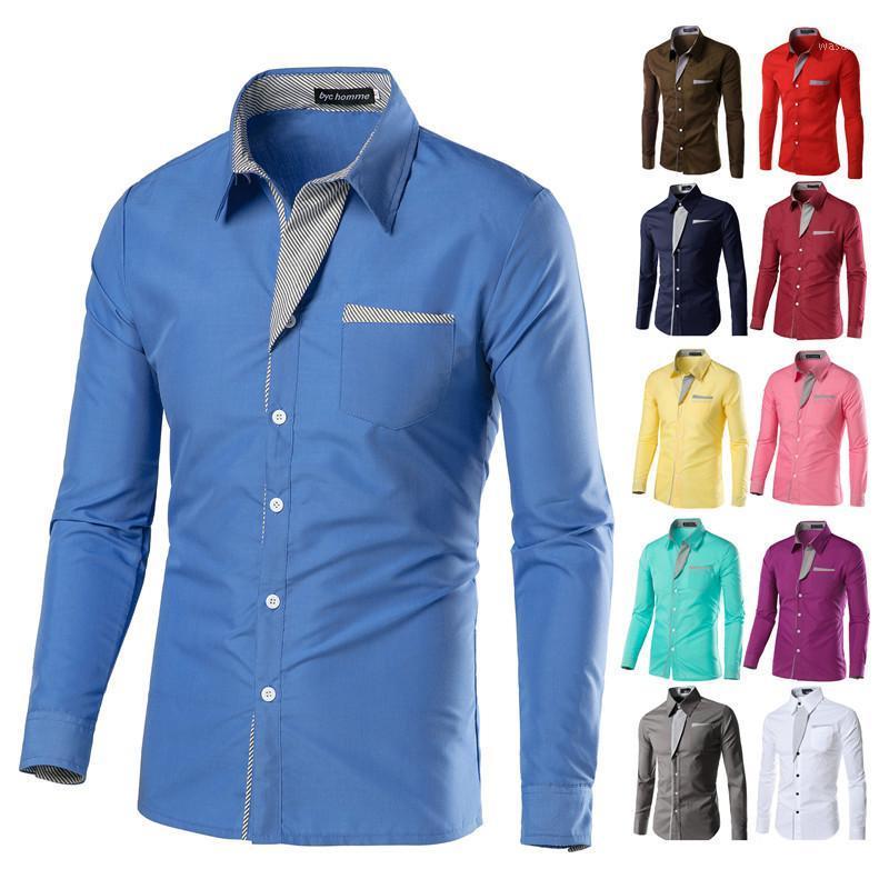 Fashion Long Sleeve Shirt Stitching Slim Fit Male Social Casual Business White Black Dress Plus Size 4XL Men's Shirts
Fashion Long Sleeve Shirt Stitching Slim Fit Male Social Casual Business White Black Dress Plus Size 4XL Men's Shirts