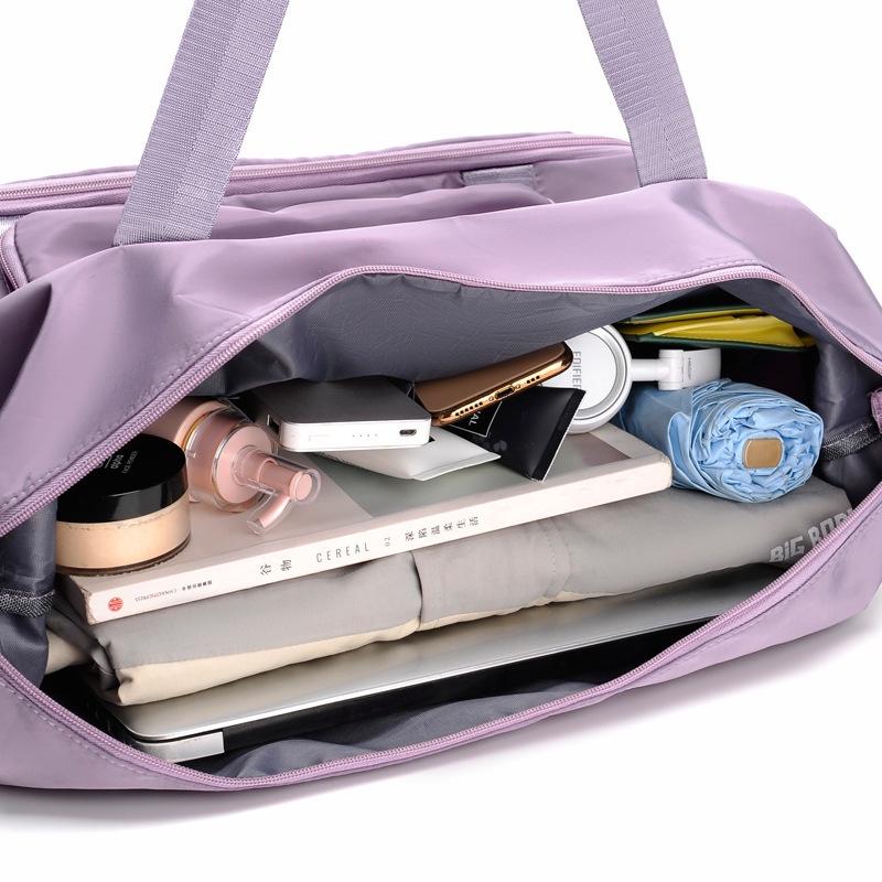 HBP 2 -storey travel bag with iPad compartment Duffel Bags Yoga Gym Bag For Women Design Brand Nylon Airport Large Capacity Clothes Holiday Weekend
