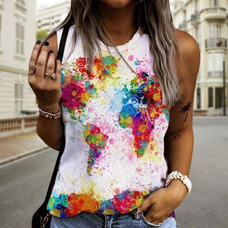 Women' Tanks & Camis Hand-painted Print Tank Women Summer Sleeveless O Neck Loose Tops Casual Y2k Chic Streetwear Daily Plus Size Hip Hop M, Blue
Women' Tanks & Camis Hand-painted Print Tank Women Summer Sleeveless O Neck Loose Tops Casual Y2k Chic Streetwear Daily Plus Size Hip Hop M, Blue
