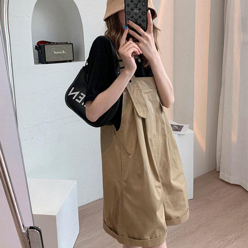 Women' Tracksuits Women 2022 Summer Fashion Short Sleeve T Shirt Strap Shorts Two Piece Set Female High Waist Overalls Casual Suit S52Women, Green
Women' Tracksuits Women 2022 Summer Fashion Short Sleeve T Shirt Strap Shorts Two Piece Set Female High Waist Overalls Casual Suit S52Women, Green