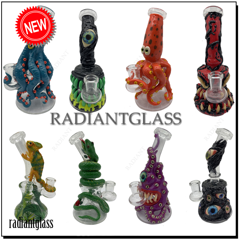 10" Hookah Funny Cartoon Monster 3D Silicone Covered Bong With Showerhead Perc Wax Dab Rig Heady Glass Bongs With Bowl
10" Hookah Funny Cartoon Monster 3D Silicone Covered Bong With Showerhead Perc Wax Dab Rig Heady Glass Bongs With Bowl