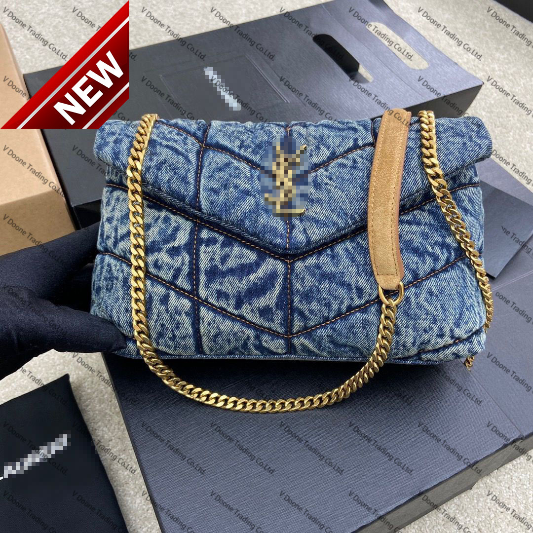 Top Quality Handbags Women Denim Blue Loulou Puffer Chain Shoulder Crossbody Bag Classic Designers Handbag Envelope Messenger Purse, Customize
Top Quality Handbags Women Denim Blue Loulou Puffer Chain Shoulder Crossbody Bag Classic Designers Handbag Envelope Messenger Purse, Customize