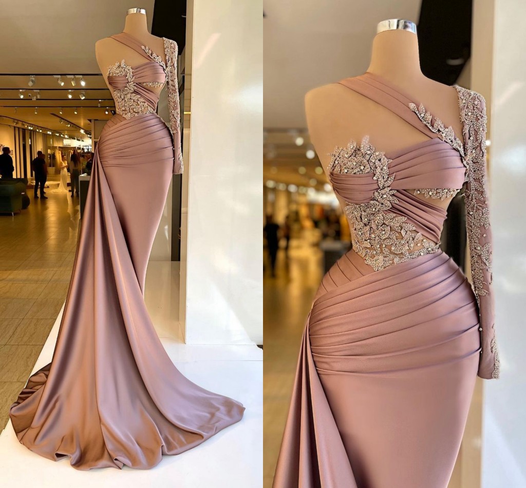 Gorgeous Elegant Prom Dresses Single Long Sleeve Appliques Mermaid Long Train Women Evening Pageant Gowns Plus Size Custom Made, Dark red
Gorgeous Elegant Prom Dresses Single Long Sleeve Appliques Mermaid Long Train Women Evening Pageant Gowns Plus Size Custom Made, Dark red