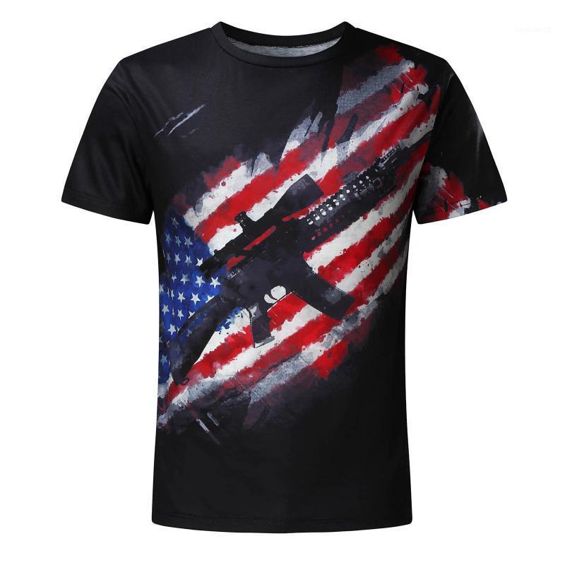 Men's Casual Shirts T-shirt Spring Summer Independence Day American Flag Print Fashion Short-sleeved Sniper Rifle Printed Retro Shirt, Usa
Men's Casual Shirts T-shirt Spring Summer Independence Day American Flag Print Fashion Short-sleeved Sniper Rifle Printed Retro Shirt, Usa