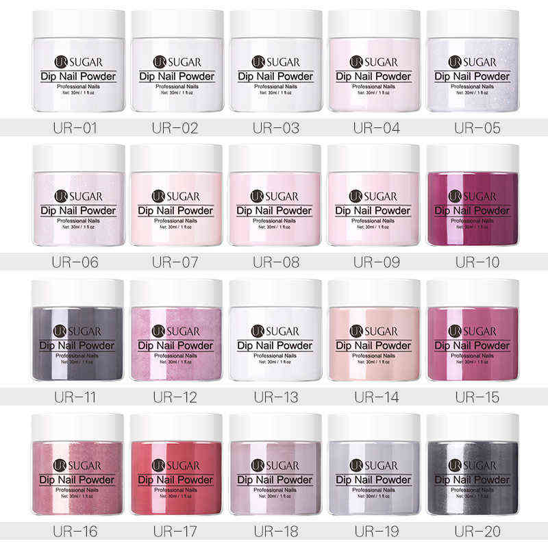 NXY Nail Gel Solid Dipping Powder White Clear Acrylic Dust Chrome Pigment for s Art 0328
