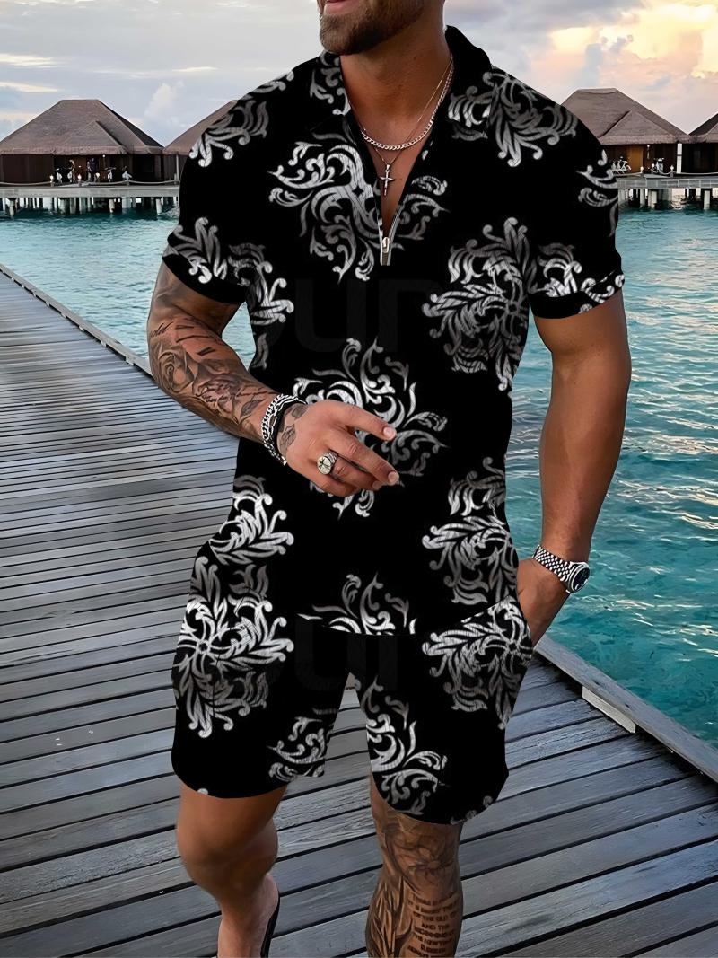 Men' Tracksuits Piece Sets Men' Tracksuit Gothic Men 3D Gold Casual Short Sleeve Poloshirt Zipper Shirt Shorts Set Summer StreetwearMe, Cs-sl16
Men' Tracksuits Piece Sets Men' Tracksuit Gothic Men 3D Gold Casual Short Sleeve Poloshirt Zipper Shirt Shorts Set Summer StreetwearMe, Cs-sl16