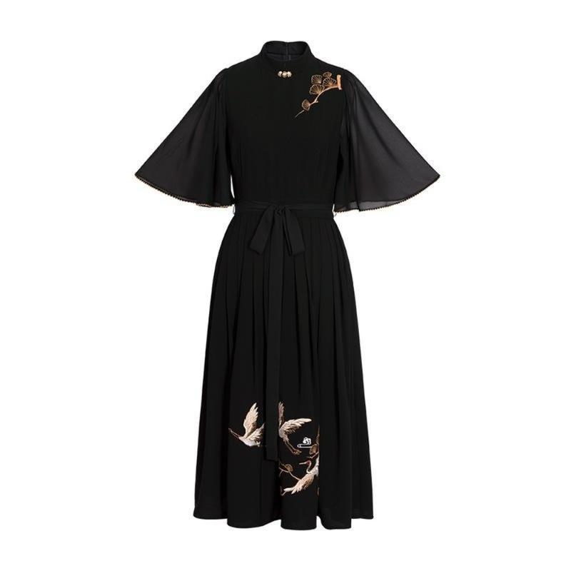 Casual Dresses Vintage Black Dress Chinese Style Harajuku Summer Vestido 2022 Women Clothing Midi Party Robe Femme Elegant ClothesCasual, Black 1
Casual Dresses Vintage Black Dress Chinese Style Harajuku Summer Vestido 2022 Women Clothing Midi Party Robe Femme Elegant ClothesCasual, Black 1