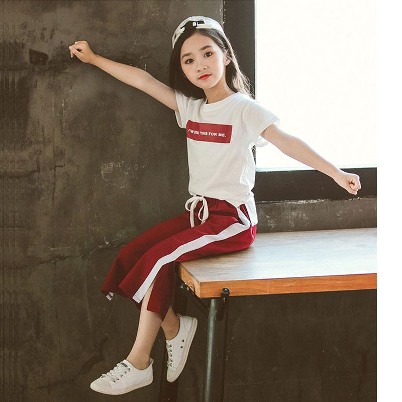 Clothing Sets Kids Girls 2pcs Summer Suit Letters Printed Short-sleeved T-shirt + Pants Big Virgin 4-12 Years Old, Black
Clothing Sets Kids Girls 2pcs Summer Suit Letters Printed Short-sleeved T-shirt + Pants Big Virgin 4-12 Years Old, Black