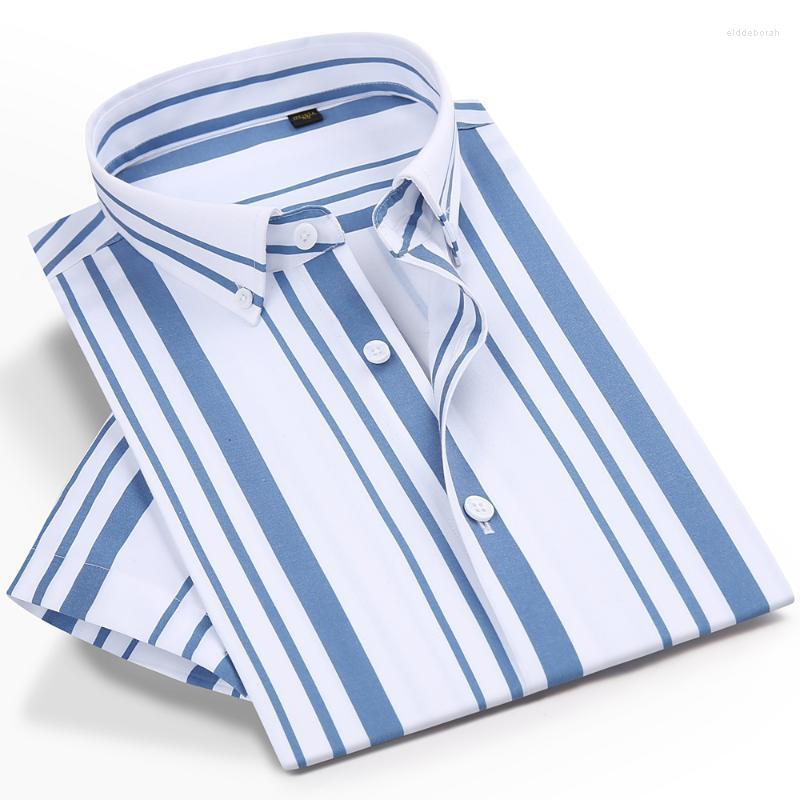 Men's Dress Shirts Men's Summer Casual Short Sleeve Striped Shirt Without Pocket Comfortable Standard-fit Office Social Button-down Shir, Cld122131
Men's Dress Shirts Men's Summer Casual Short Sleeve Striped Shirt Without Pocket Comfortable Standard-fit Office Social Button-down Shir, Cld122131