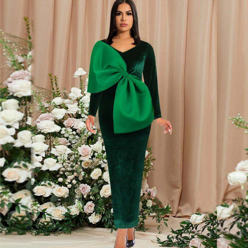 Ethnic Clothing African Dress For Women Maxi Bodycon Party Velvet Big Bowtie Long Sleeves Birthday Christmas Elegant Event Africa Evening Co
Ethnic Clothing African Dress For Women Maxi Bodycon Party Velvet Big Bowtie Long Sleeves Birthday Christmas Elegant Event Africa Evening Co