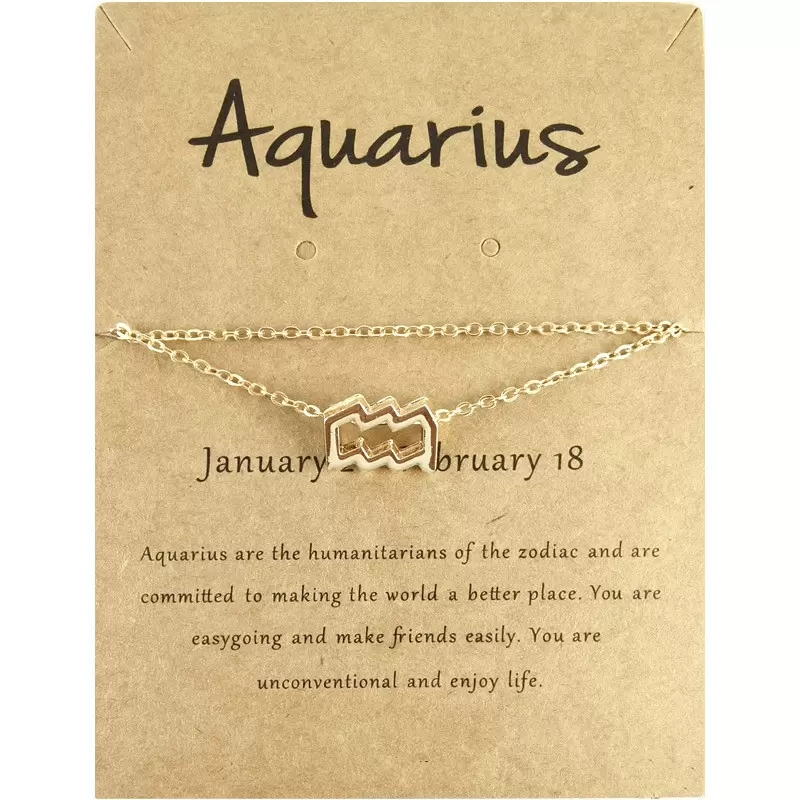 Multilayer 12 Constellation Zodiac Anklet Gold Silver Summber Beach Letter Foot Chain for Women Ladies Astrological Anklet Jewelry