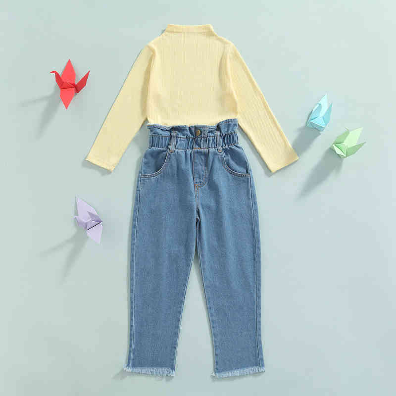 Citgeett Autumn Children Baby Girls Solid Yellow Outfits Long Sleeve Sweater Zoom Jeans Pockets Denim Pants Spring Clothes Set J220712, Red
Citgeett Autumn Children Baby Girls Solid Yellow Outfits Long Sleeve Sweater Zoom Jeans Pockets Denim Pants Spring Clothes Set J220712, Red