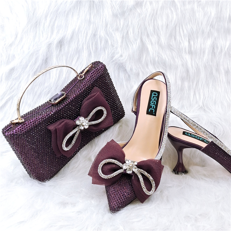 QSGFC New Designer Women Dress Shoes And bag Bowknot Summer Lady Shoes Genuine Leather High Heels Party Prom Shoematte Top Quality fabric Yarn weaving decoration, Clear
QSGFC New Designer Women Dress Shoes And bag Bowknot Summer Lady Shoes Genuine Leather High Heels Party Prom Shoematte Top Quality fabric Yarn weaving decoration, Clear