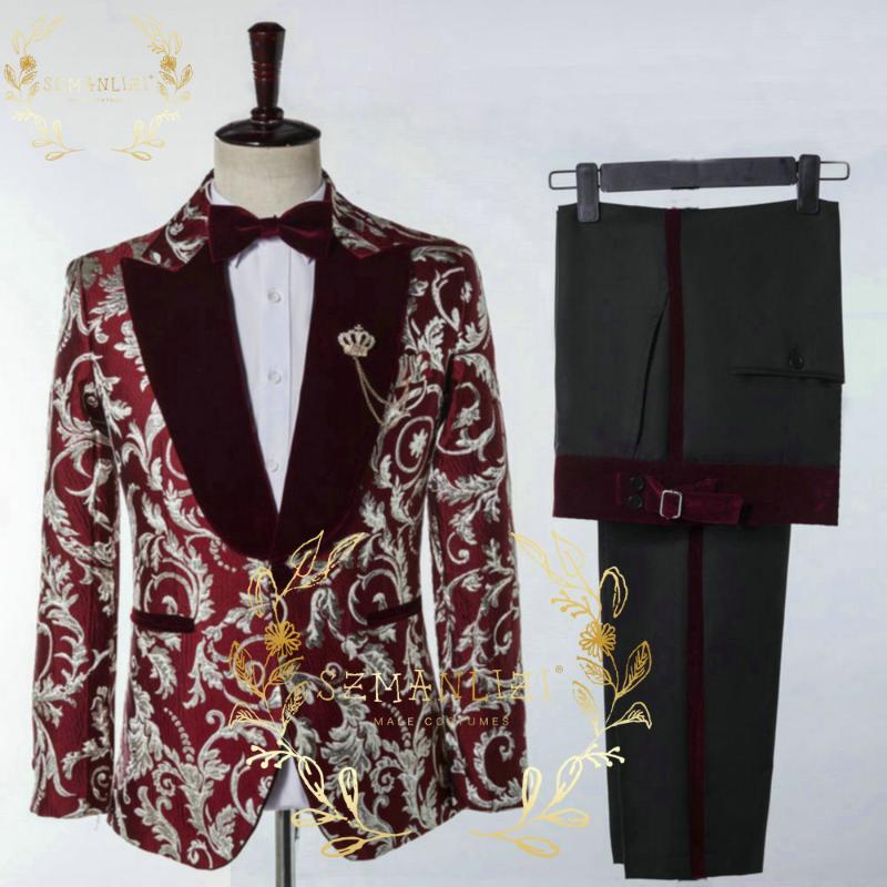 Men's Suits & Blazers 2022 Burgundy Jacquard Prom Men For Wedding Slim Fit Groom Tuxedos Male Party Blazer 2 Pieces Set Costume HommeMen's, Only jacket
Men's Suits & Blazers 2022 Burgundy Jacquard Prom Men For Wedding Slim Fit Groom Tuxedos Male Party Blazer 2 Pieces Set Costume HommeMen's, Only jacket