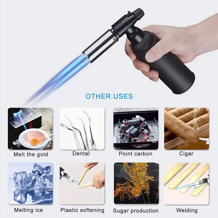 Butane Torch Lighter Dual 1300C Kitchen BBQ Metal Butane gas Windproof Jet Flames heavy Giant
Butane Torch Lighter Dual 1300C Kitchen BBQ Metal Butane gas Windproof Jet Flames heavy Giant