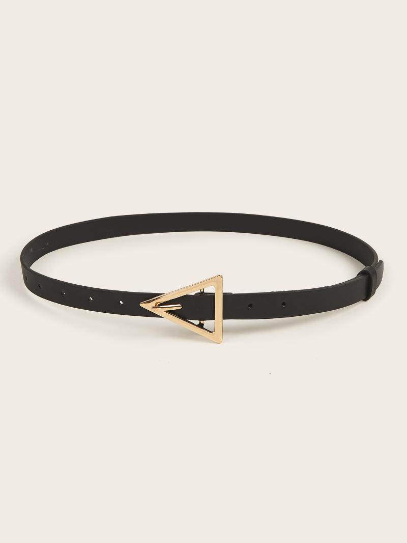 Belts 2022 Fashion All-Match Black Female Triangle Metal Pin Buckle Fine Decorative Jeans With Long Skirt Trousers Waist Belt
Belts 2022 Fashion All-Match Black Female Triangle Metal Pin Buckle Fine Decorative Jeans With Long Skirt Trousers Waist Belt
