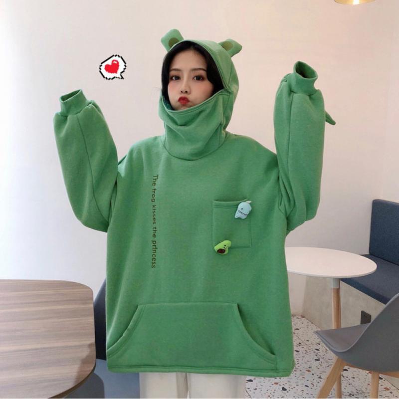 Women's Hoodies & Sweatshirts Hoodie Couple Clothes Harajuku Frog Plush Thickened Loose Coat Oversized Thicken Keep Warm Kawaii Outwear Top, 020
Women's Hoodies & Sweatshirts Hoodie Couple Clothes Harajuku Frog Plush Thickened Loose Coat Oversized Thicken Keep Warm Kawaii Outwear Top, 020