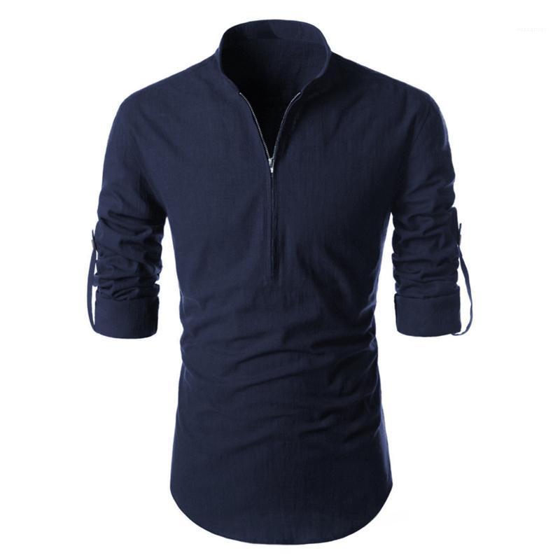 Summer Zipper Shirt For Men Casual Software Long Sleeve Shirts Slim Cotton Men's, White
Summer Zipper Shirt For Men Casual Software Long Sleeve Shirts Slim Cotton Men's, White