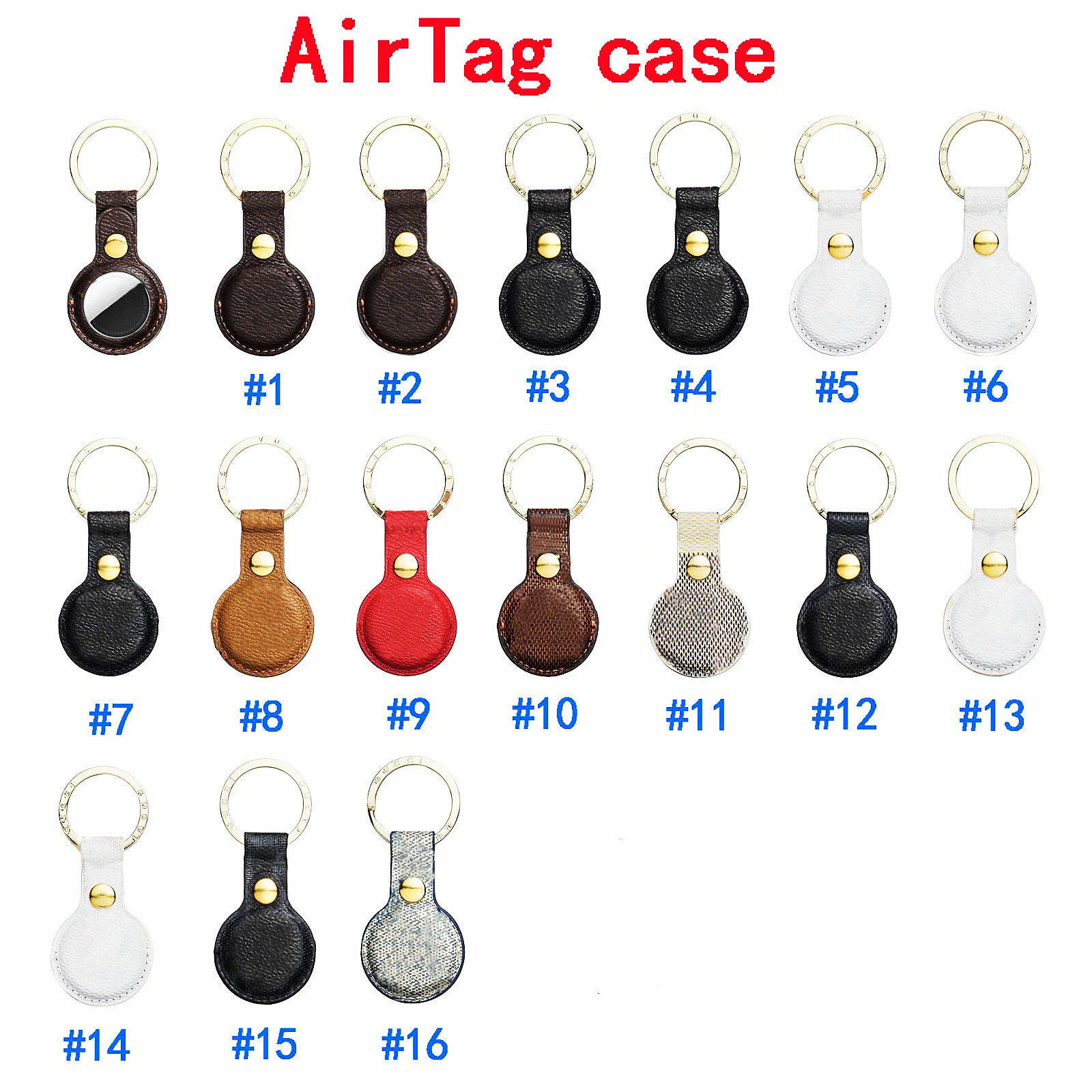 Designer AirTag Case For Apple Airtags PU Leather Key Chain Fashion Accessories Anti-lost Device Protective Cover Brand Keyring Pendant Car Bag Keychains Jewelry
Designer AirTag Case For Apple Airtags PU Leather Key Chain Fashion Accessories Anti-lost Device Protective Cover Brand Keyring Pendant Car Bag Keychains Jewelry