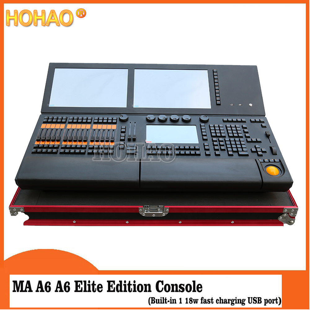 hohao hottest ma a6 elite version console stage computer light controller asus motherboard intel i5cpu 8g memory 2 electric touch capacitive screen fo