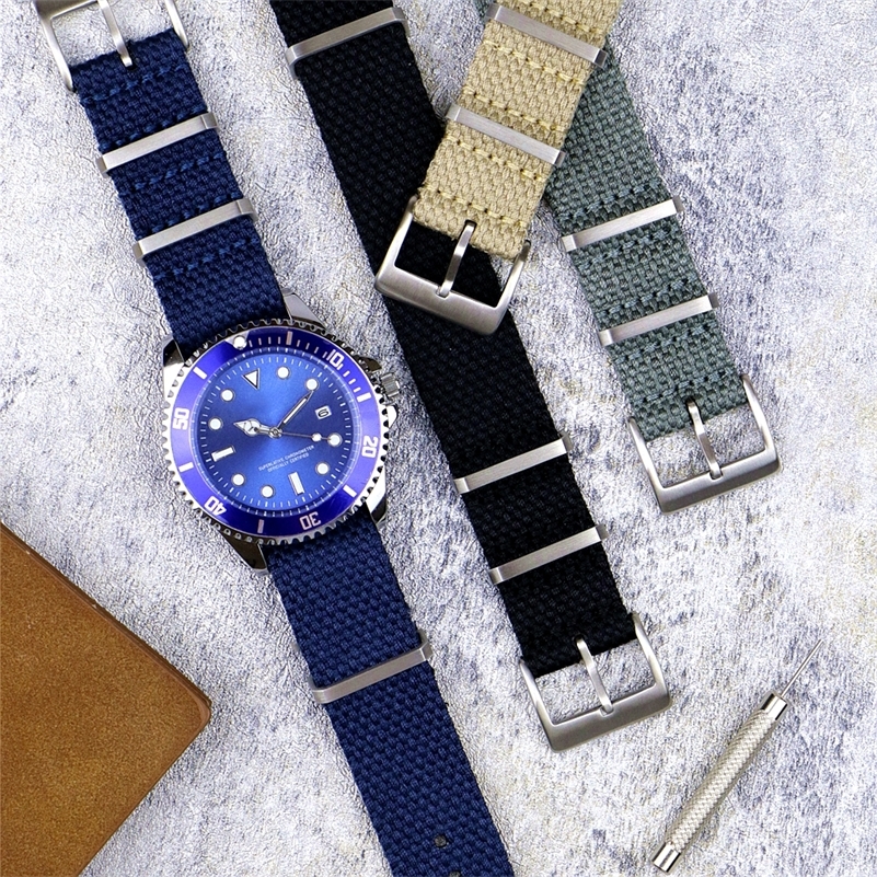 Weave Cotton Nylon Blend Nato Strap 20mm 22mm Soft Material Watch Strap Grey Brown Blue Watchband Wristband Accessories 220811
Weave Cotton Nylon Blend Nato Strap 20mm 22mm Soft Material Watch Strap Grey Brown Blue Watchband Wristband Accessories 220811