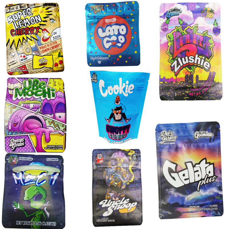 2022 3.5 mylar bag edibles package backpack boyz bubble gum donmerfos uncle snoop cookie MAC 1 custom gummy diecut packaging
2022 3.5 mylar bag edibles package backpack boyz bubble gum donmerfos uncle snoop cookie MAC 1 custom gummy diecut packaging