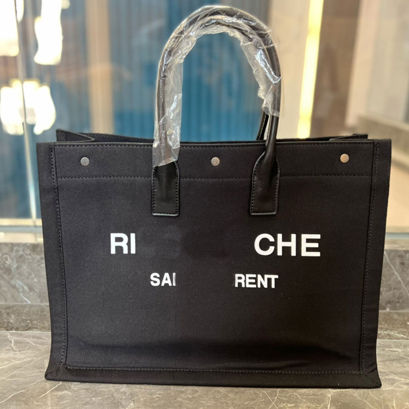Canvas RIVE GAUCHE Tote Bag Shoulder Shopping Bags Women Handbag Purse Plain Large Capacity Pocket Fashion Letters Double Leather Handle Four Button Seal Closure, Black
Canvas RIVE GAUCHE Tote Bag Shoulder Shopping Bags Women Handbag Purse Plain Large Capacity Pocket Fashion Letters Double Leather Handle Four Button Seal Closure, Black