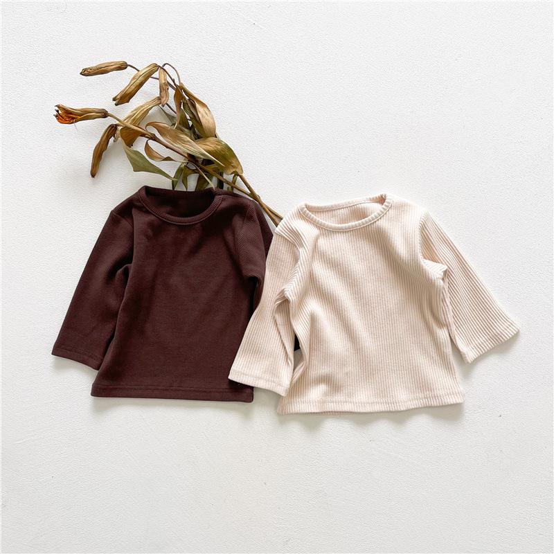 T-shirts Boys Girls Children Pure Color T Shirts Autumn Bron Knitted Long Sleeve Cotton Round Neck Tees Tops Baby Boy ClothesT-shirts, Beige
T-shirts Boys Girls Children Pure Color T Shirts Autumn Bron Knitted Long Sleeve Cotton Round Neck Tees Tops Baby Boy ClothesT-shirts, Beige