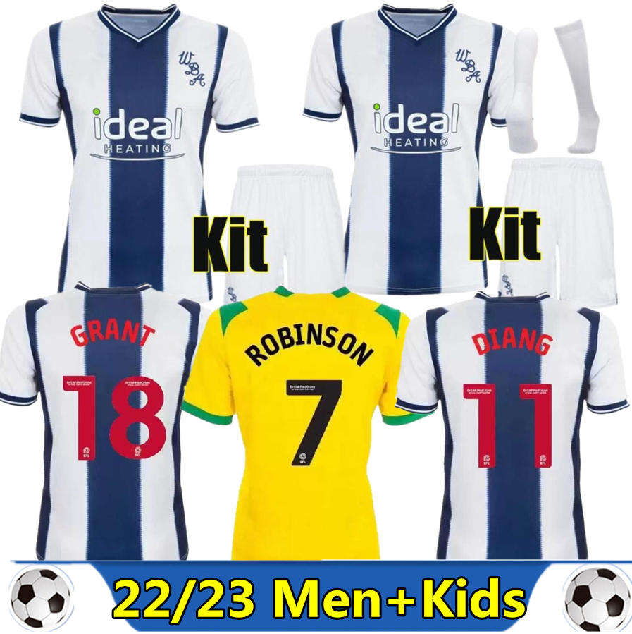 22 23 WEST BROM soccer jerseys 2022 2023 amiseta de futbol Robson Kanu men Robinson GRANT Mowatt kids kits socks full sets jersey football, Yellow
22 23 WEST BROM soccer jerseys 2022 2023 amiseta de futbol Robson Kanu men Robinson GRANT Mowatt kids kits socks full sets jersey football, Yellow