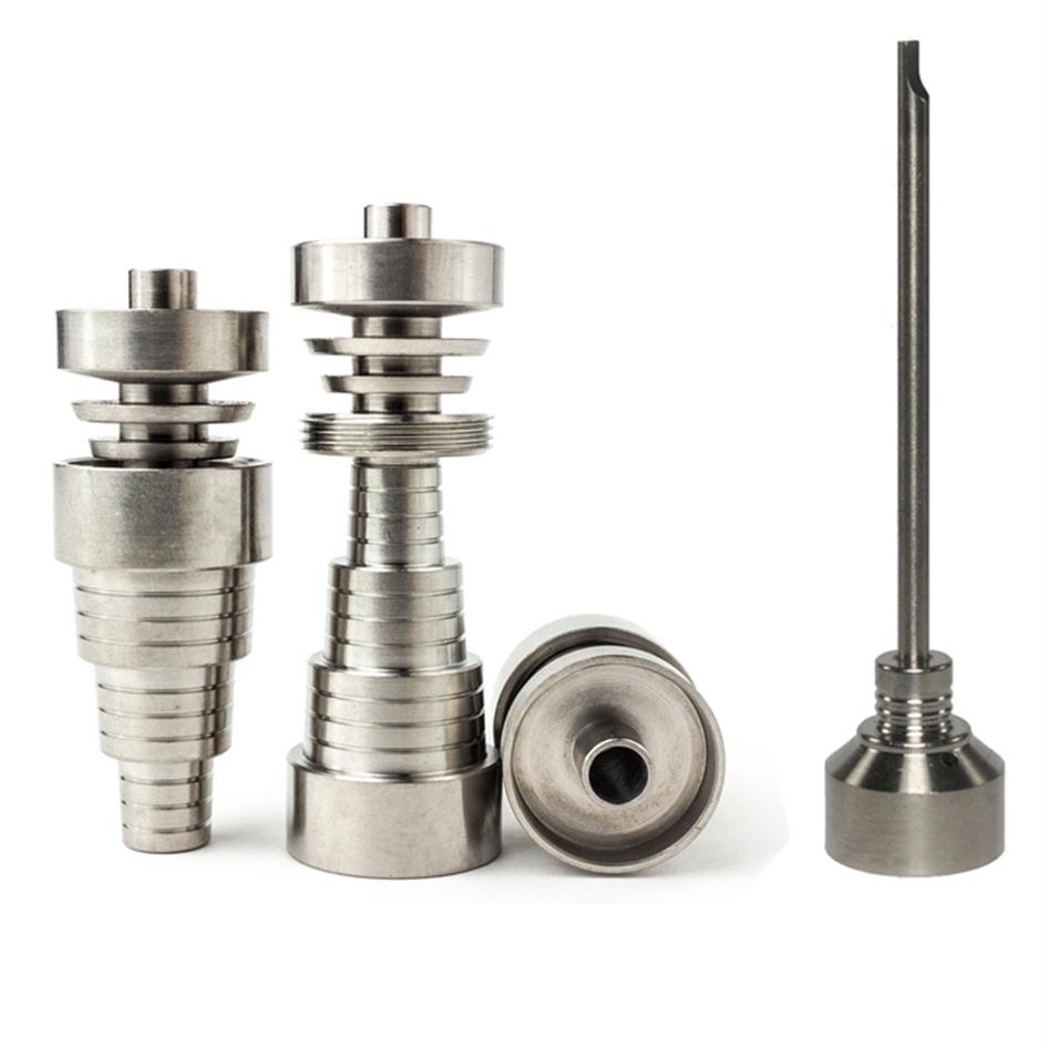 6 in 1 Universal domeless 10MM 14MM 18MM Male Female dab nail Ti Nails titanium carb cap For oil rig glass water bongs299h
6 in 1 Universal domeless 10MM 14MM 18MM Male Female dab nail Ti Nails titanium carb cap For oil rig glass water bongs299h