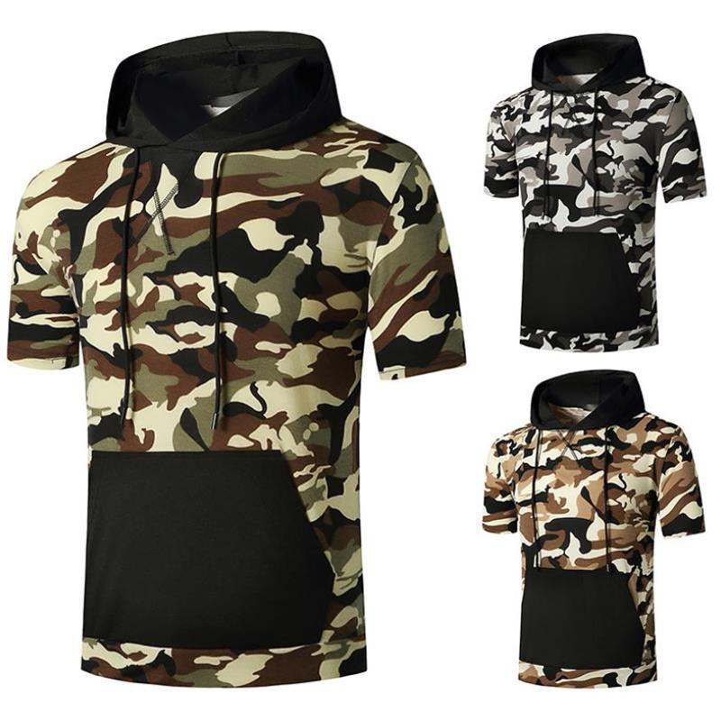 Men' T-Shirts Camouflage Street Hip Hop Dance Men' Short Sleeve T-shirt Summer Hooded Casual Handsome Boy T-ShirtMen, Black
Men' T-Shirts Camouflage Street Hip Hop Dance Men' Short Sleeve T-shirt Summer Hooded Casual Handsome Boy T-ShirtMen, Black
