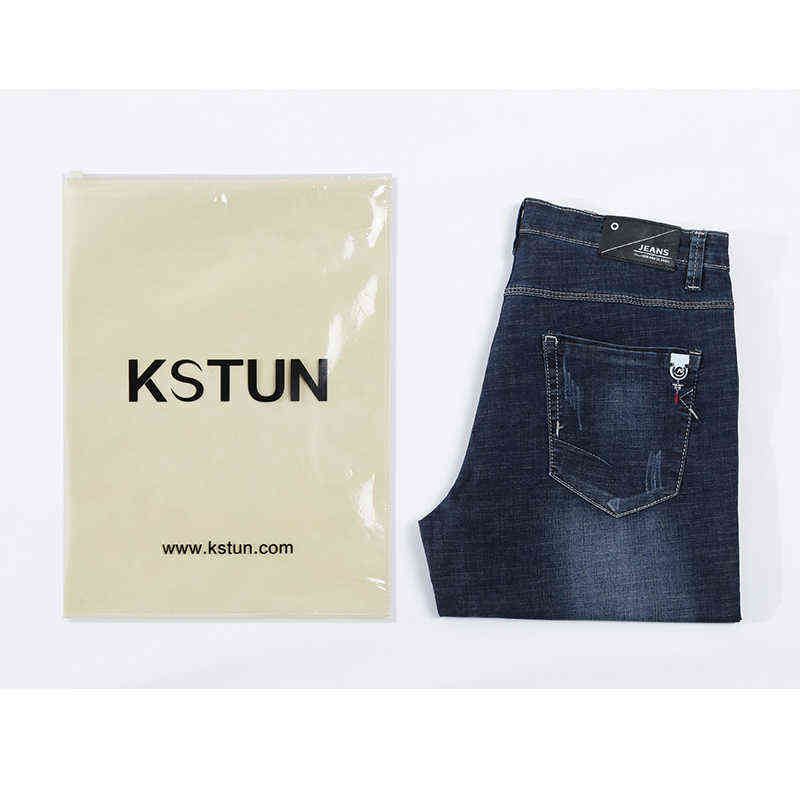 Short Mens Jeans Brand Ripped Biker Jeans Men Shorts Denim Pants Elastic Dark Blue Streewear Frayed Slim Fit Pantalon Homme Jean G0104