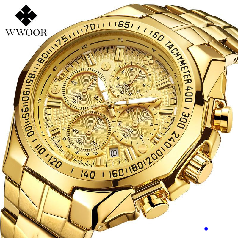 2022 WWOOR High Quality Seven Needle Man Motion Section Steel Bring Quartz Waterproof Wrist Watch Chronograph Watches Wholesales Watches, Color 1
2022 WWOOR High Quality Seven Needle Man Motion Section Steel Bring Quartz Waterproof Wrist Watch Chronograph Watches Wholesales Watches, Color 1