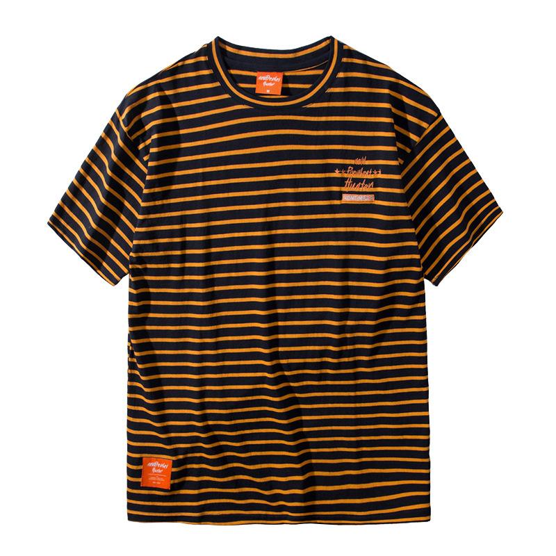 Men' T-Shirts Men Hip-hop Street Fashion Striped T-Shirt Multi Color Male Short Sleeve Harajuku Ulzzang Cotton Simple StyleMen, Blue
Men' T-Shirts Men Hip-hop Street Fashion Striped T-Shirt Multi Color Male Short Sleeve Harajuku Ulzzang Cotton Simple StyleMen, Blue