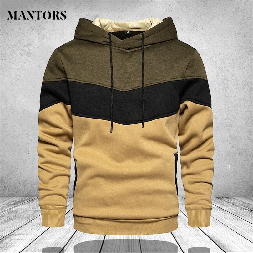 Men Hoodies Sweatshirts Patchwork Autumn Casual Hoodie Male Thick Hoodies Hip Hop Streetwear Hooded Pullover Men Clothing 201126
